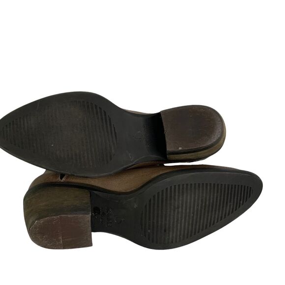 KANNA Booties Ankle Boots Brown Leather Zip Womens SIze 6.5 / 37 Made in Spain - Picture 6 of 7